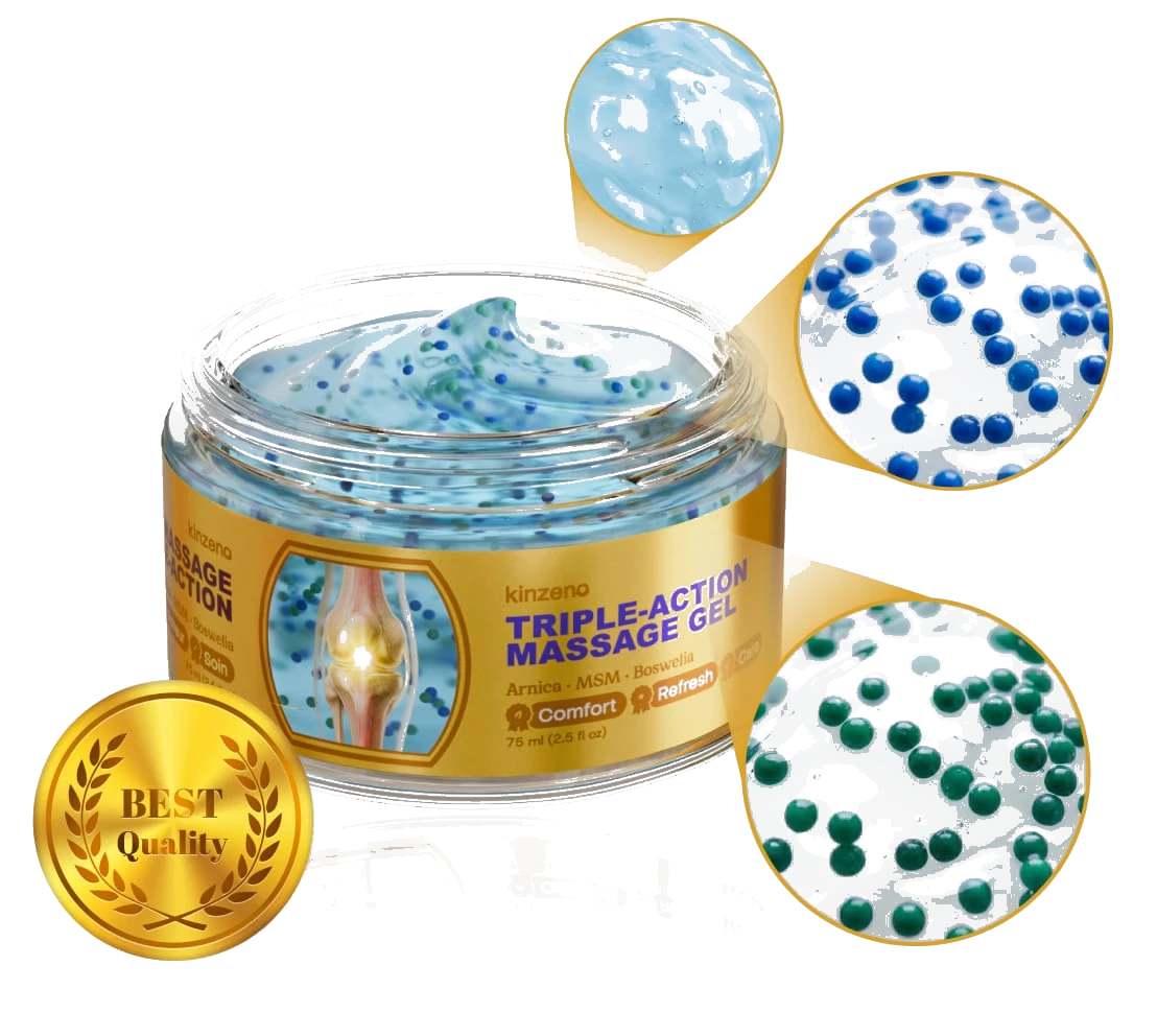 Kinzeno Triple-Action Massage Gel jar